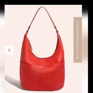 Red Leather Hobo Bag